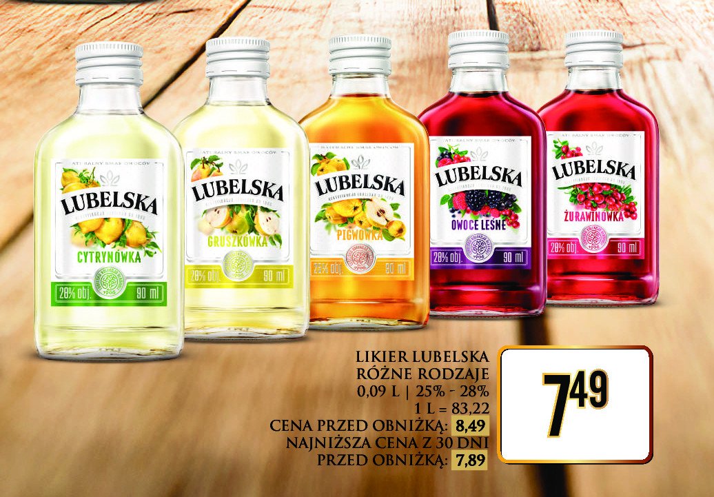 Wódka LUBELSKA ŻURAWINÓWKA promocja w Dino