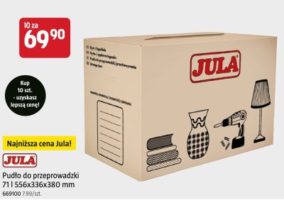 Pudło do przeprowadzki Jula 71 556x336x380 mm promocja w Jula