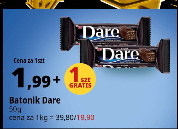 Wafelek w ciemnej czekoladzie Eti dare promocja