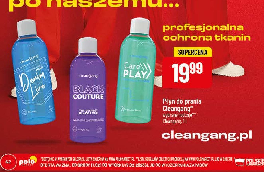 Plyn do prania care play Clean gang promocja