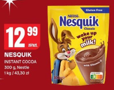 Kakao Nesquik instant cocoa promocja w Chorten