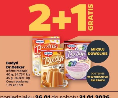 Budyń różne rodzaje promocja w Netto