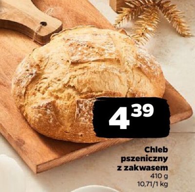 Chleb pszenniczny z zakwasem promocja w Netto