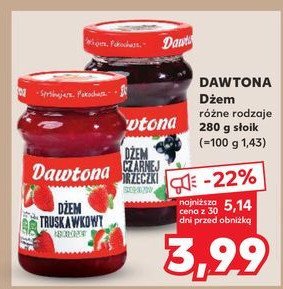 Dżem truskawkowy Dawtona promocja