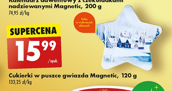 Cukierki w puszce gwiazda Magnetic promocja w Biedronka