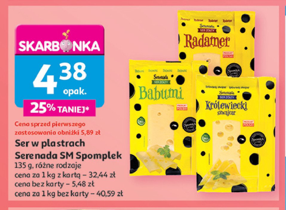 Ser szwajcar Serenada promocja w Auchan
