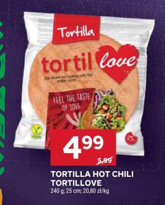 Tortilla hot chili Tortilla Tortillove promocja w Stokrotka