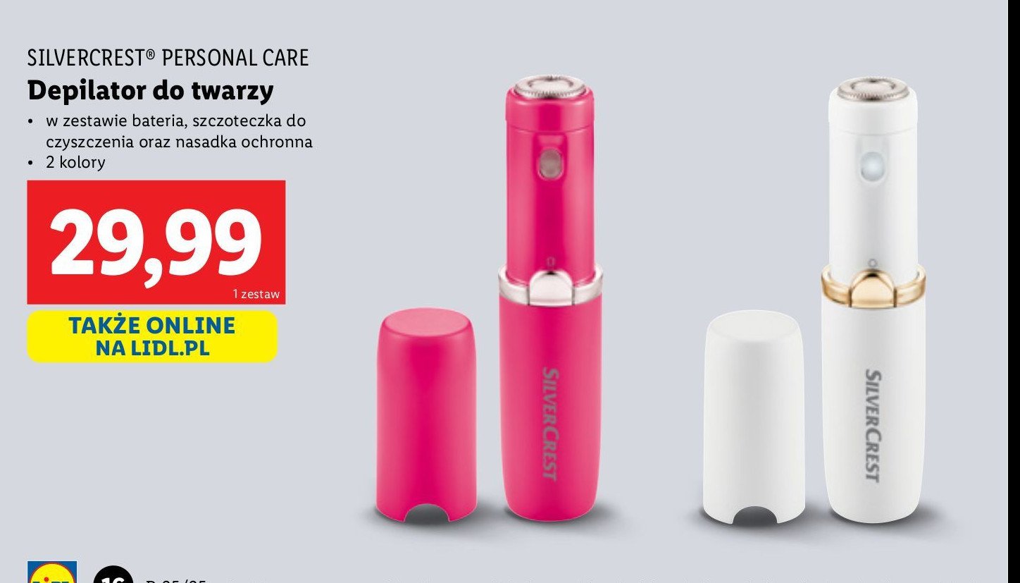 Depilator do twarzy Silvercrest promocja w Lidl