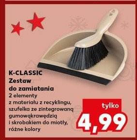 Zmiotka + szufelka z gumką K-classic promocja