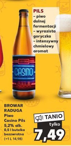Piwo Raduga casino pils promocja
