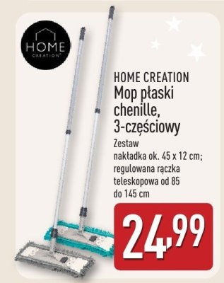 Mop płaski chenille 3-częściowy HOME CREATION promocja w Aldi