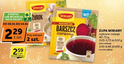 Zupa Winiary Barszcz Czerwony ekspresowa zupa promocja w Euro Sklep