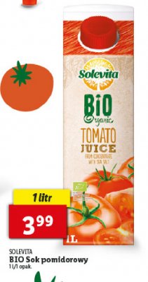 Sok pomidorowy bio Solevita promocja