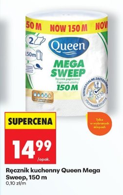 Ręcznik kuchenny Queen Mega Sweep, 150 m promocja w Biedronka