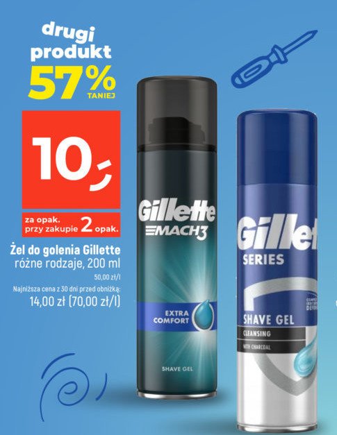 Żel do golenia cleansing with charcoal Gillette series promocja