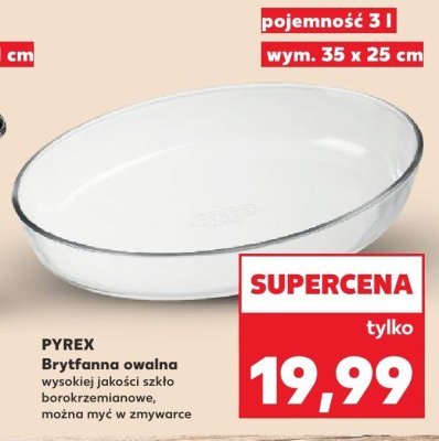 Brytfanna owalna PYREX 3 l promocja w Kaufland