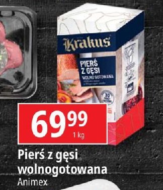 Pierś z gęsi wolno gotowana Krakus animex promocja w Leclerc