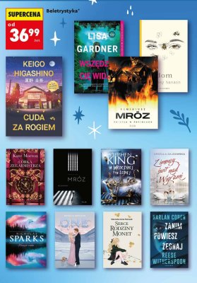 Książka beletrystyka różne rodzaje promocja w Biedronka