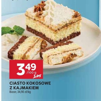 Ciasto kokosowe z kajmakiem Bizon promocja w Stokrotka