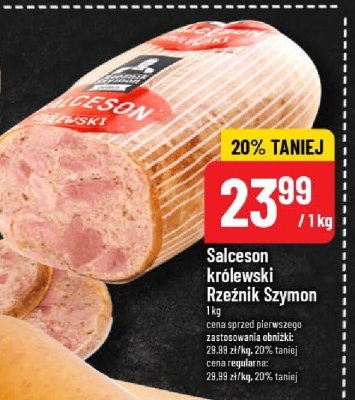 Salceson królewski Rzeźnik Szymon promocja w POLOmarket