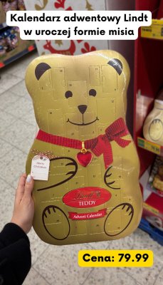 Kalendarz adwentowy Lindt Teddy  promocja w Kaufland