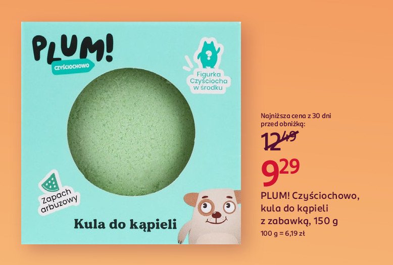 Kula do kąpieli o zapachu arbuza Plum! czyściochowo promocja w Rossmann