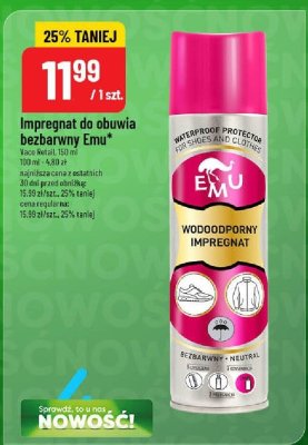 Impregnat do obuwia bezbarwny  promocja w POLOmarket