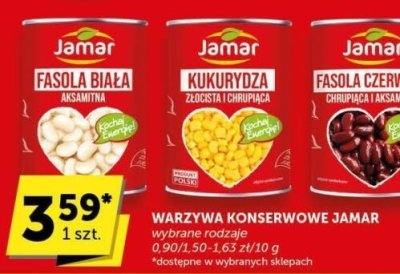 Warzywa konserwowe Jamar fasola biała promocja w ABC