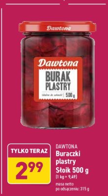 Burak plastry Dawtona promocja