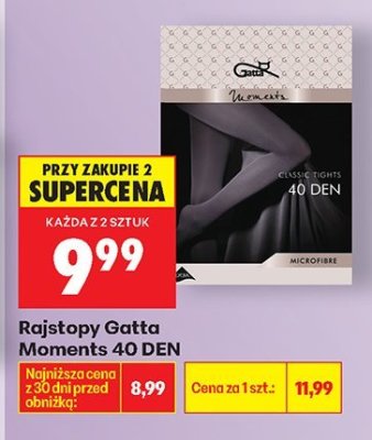 Rajstopy Gatta Moments 40 DEN promocja w Biedronka