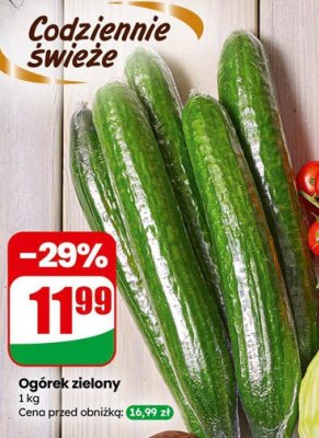 Ogórek zielony promocja w Dino