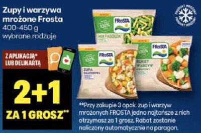 Zupy i warzywa mrożone Frosta promocja w Delikatesy Centrum