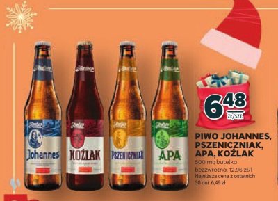 Piwo Johannes, pszenicniak, ipa, kozlak promocja w Stokrotka