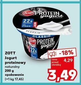 Jogurt naturalny proteinowy Zott protein promocja