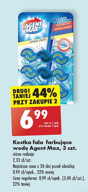 Zawieszka do wc citrus twist Agent max active & colour promocja
