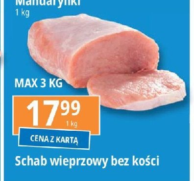 Schab wieprzowy bez kości promocja w Leclerc