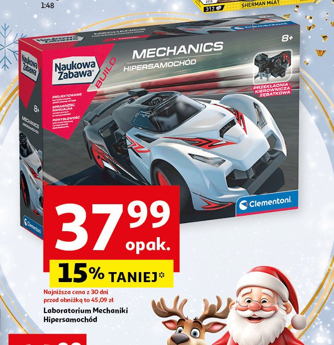 Laboratorium mechaniki hipersamochód Clementoni promocja w Auchan