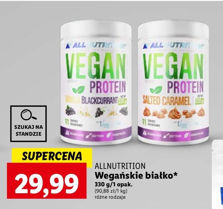 Vegan protein blueberry Allnutrition promocja