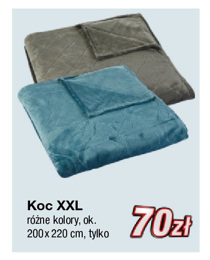 Koc 200 x 220 cm promocja