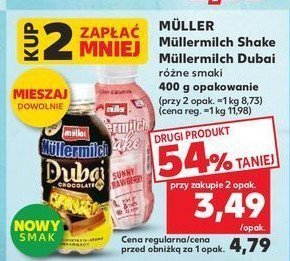 Napój dubai chocolate Mullermilch promocja