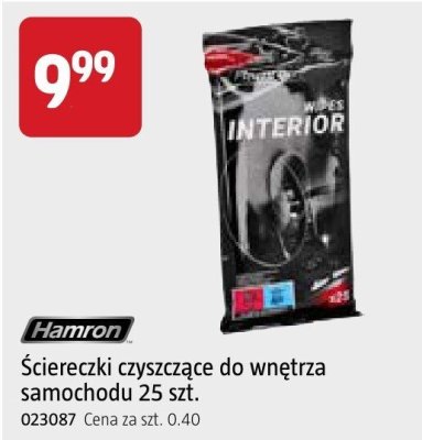Ściereczki czyszczące do wnętrza samochodu Hamron 25 szt. promocja w Jula