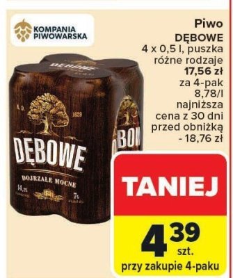 Piwo promocja w Carrefour Market