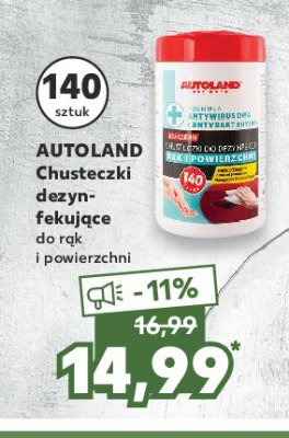 Chusteczki do dezynfekcji Autoland promocja