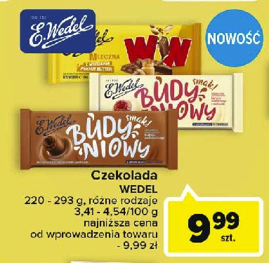 Czekolada mleczna z budyniem czekoladowym E.WEDEL promocja