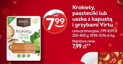 Krokiety z kapustą i grzybami Virtu promocja w Żabka