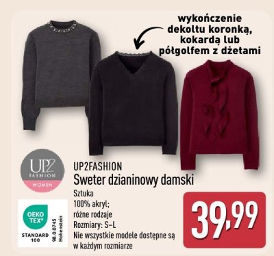 Sweter UP2FASHION Sweter dzianinowy damski promocja w Aldi