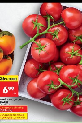 Pomidory na gałązce promocja w Biedronka