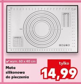 Mata silikonowa do pieczenia 60 x 40 cm promocja w Kaufland