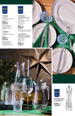 Szklanka Long Drink Linia Mirano szkło sodowo-wapniowe 356 ml promocja w Makro