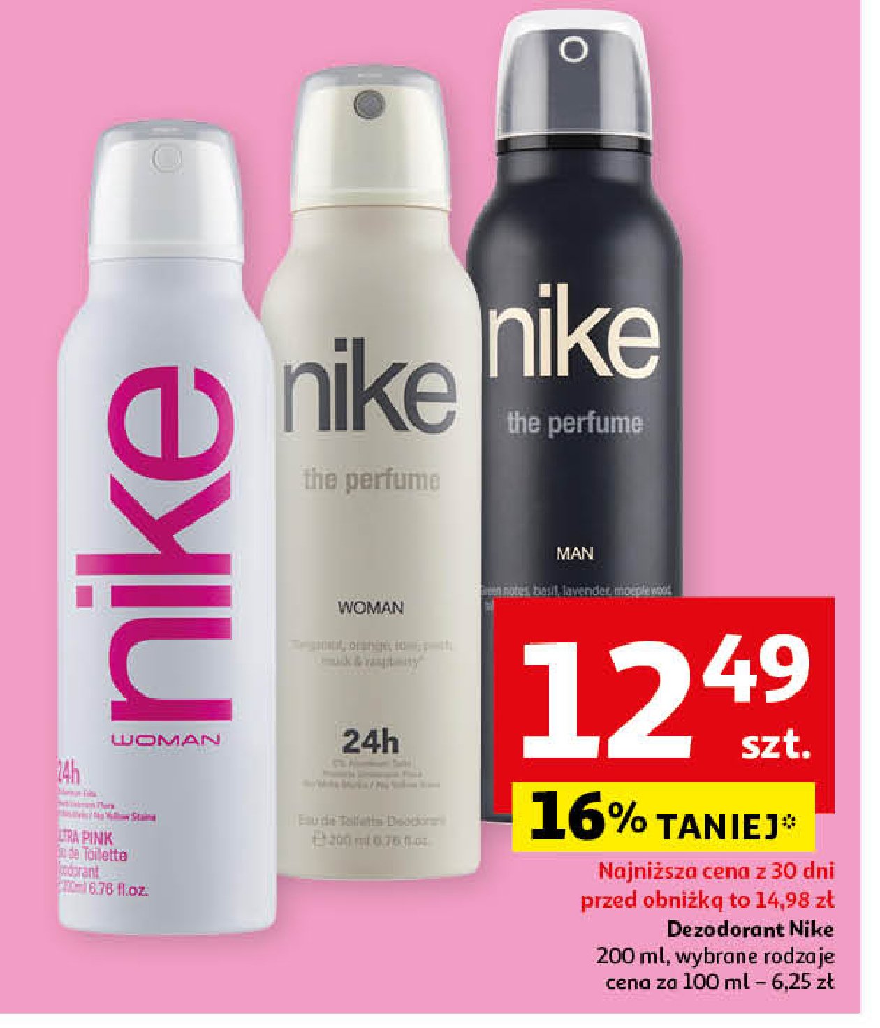 Dezodorant ultra pink Nike woman Nike cosmetics promocja